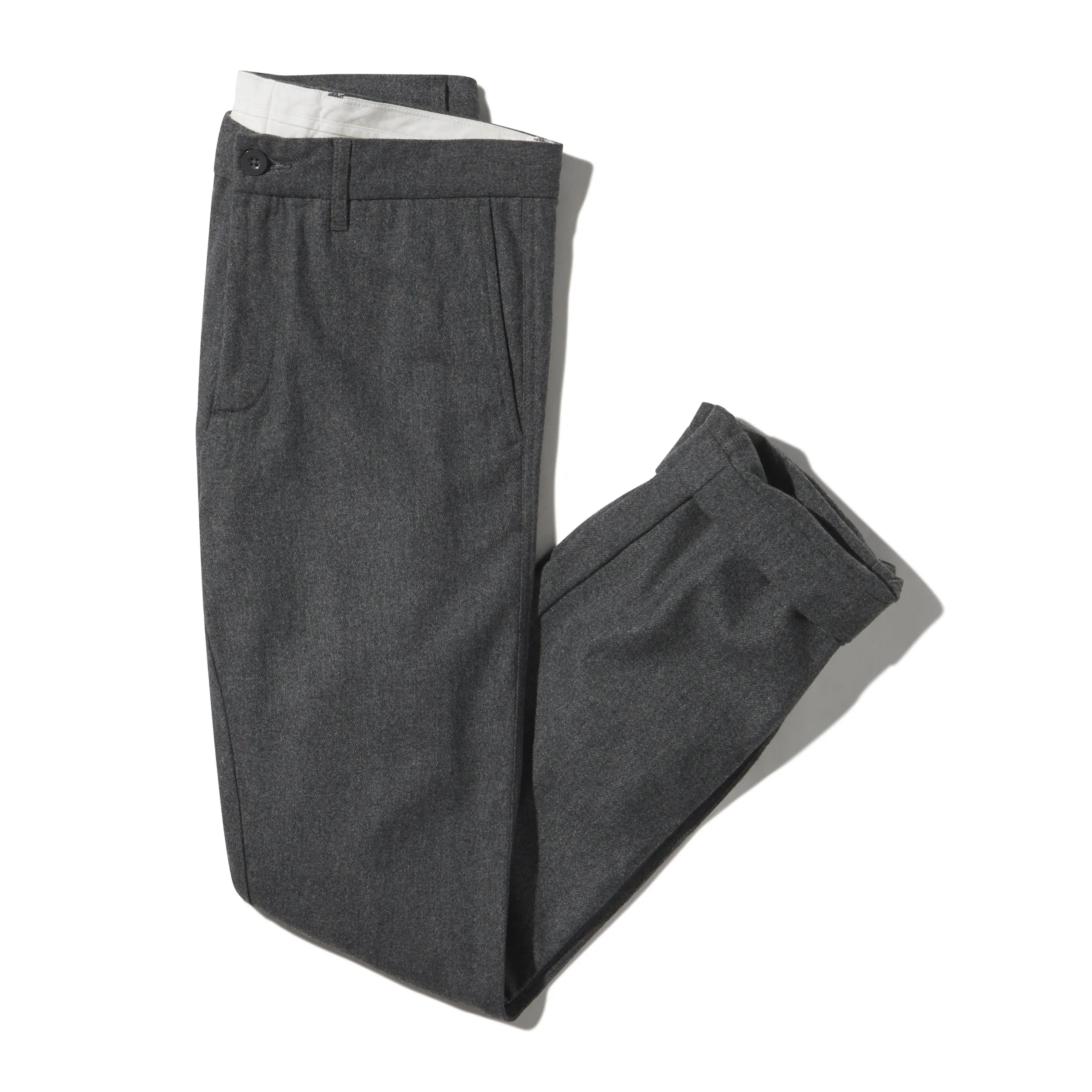 Grayers Slim Fit Wool Flannel Pants - Gray