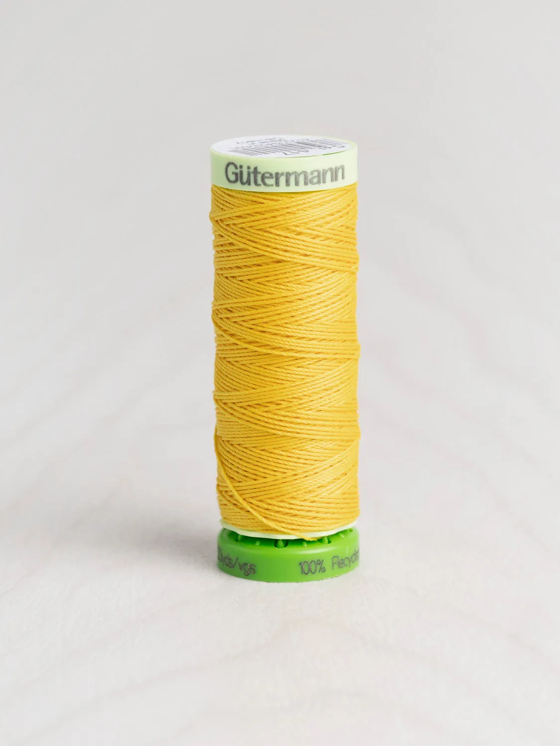 Gütermann rPET Recycled Topstitch Thread - Yellow 417