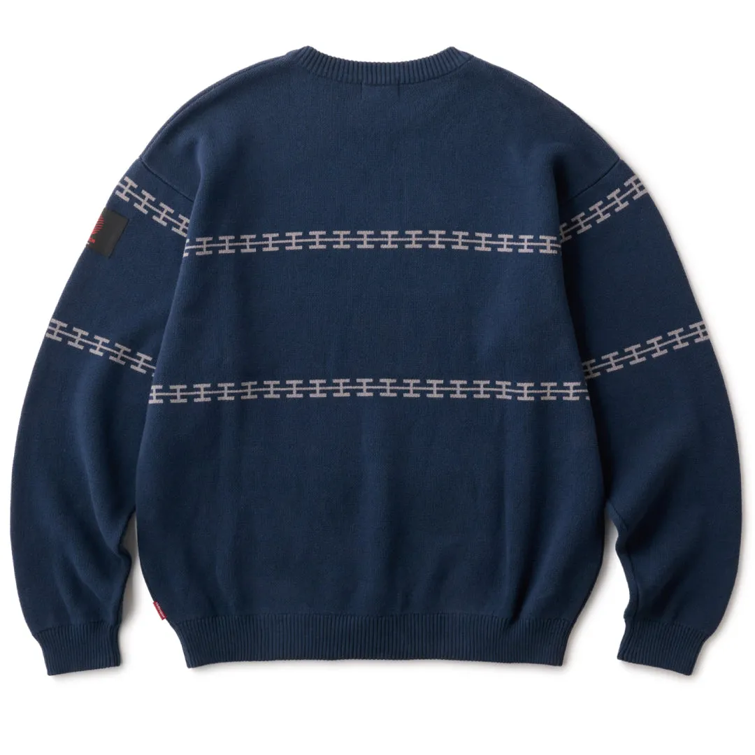 H CHAIN LINE CREWKNIT