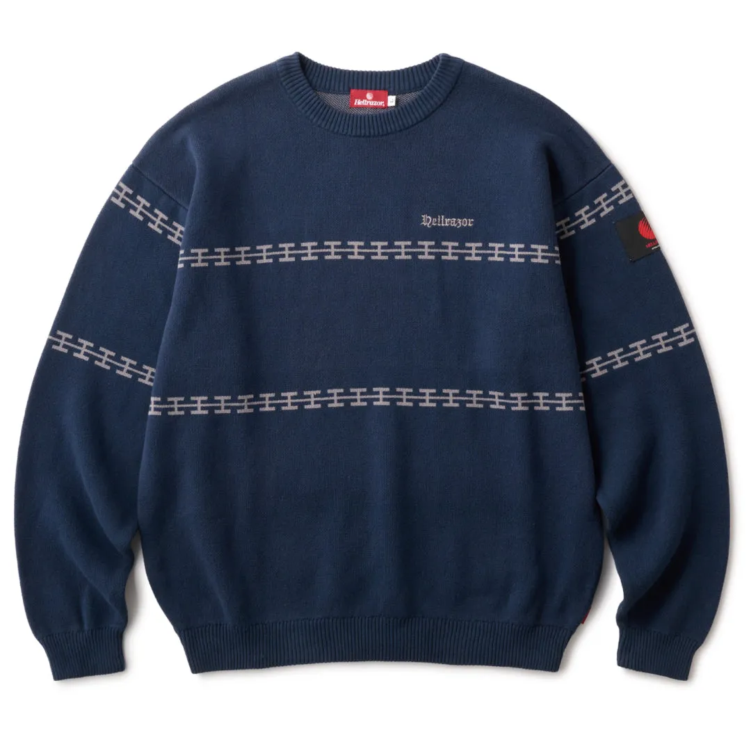 H CHAIN LINE CREWKNIT