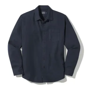 Harper 3 ply Jaspe Flannel Shirt - Navy Blue