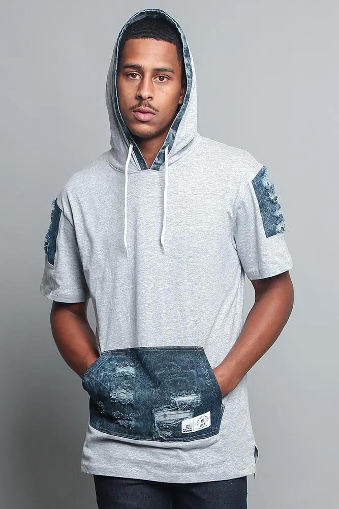 Hooded Denim T-Shirt