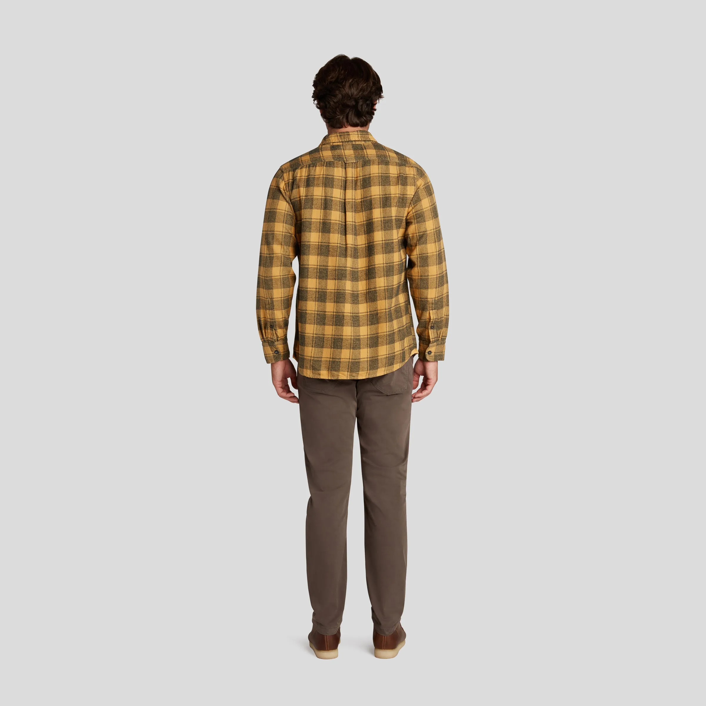 Jaspe Midweight Twill - Spruce Yellow Plaid