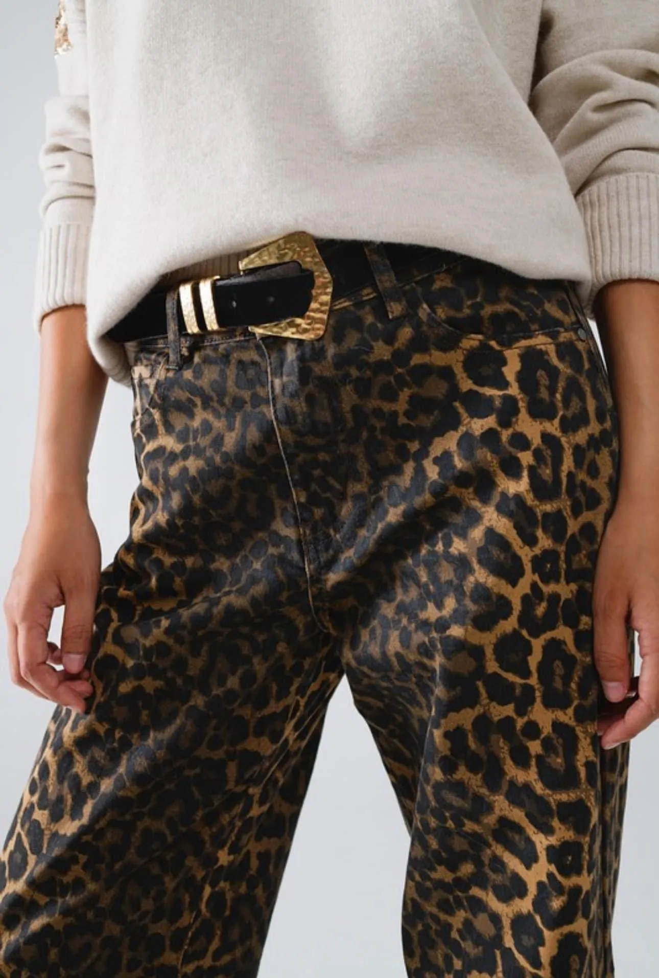 Jean Snob Leopard Ombre Denim Jeans