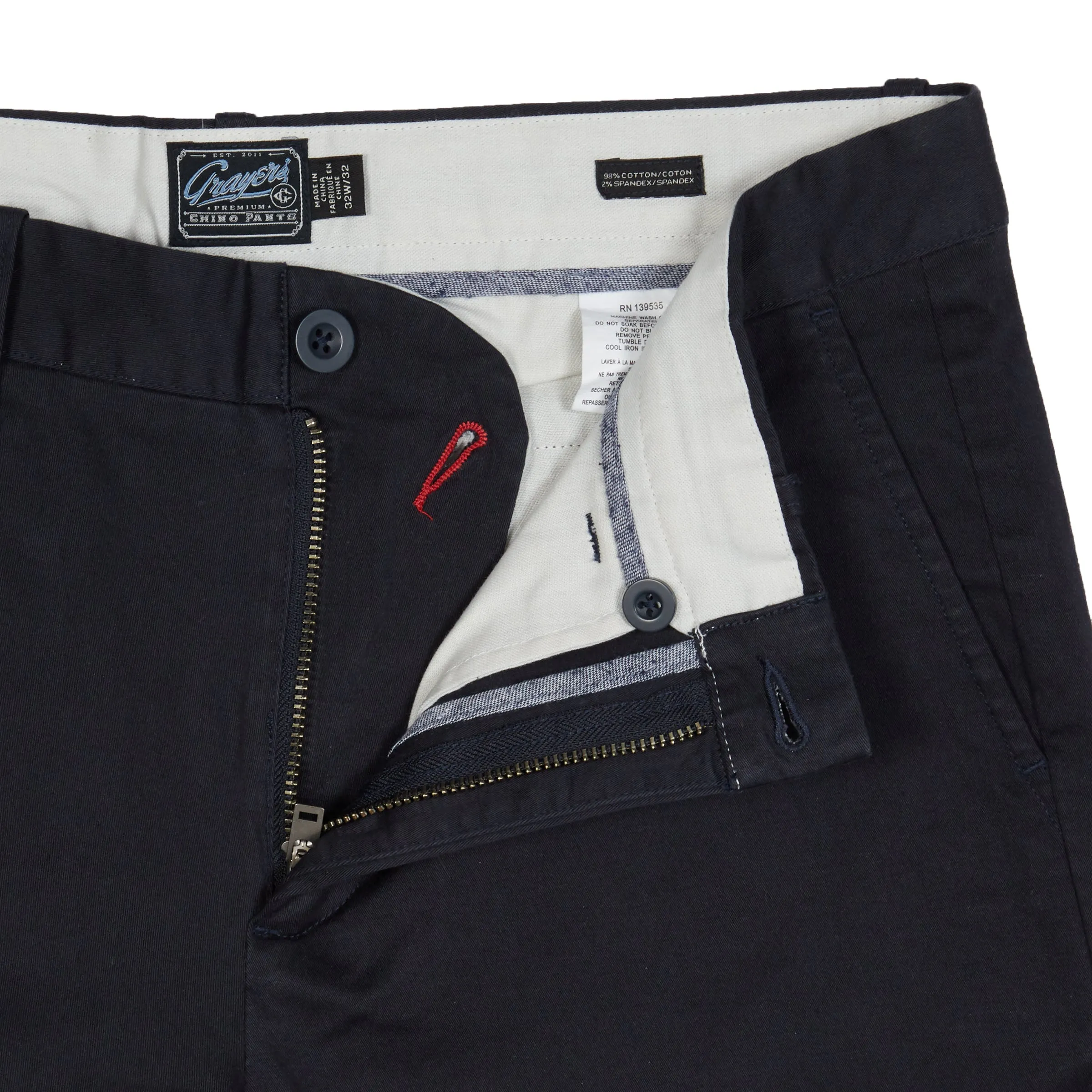 Jesse Stretch Chino Pants (Slim Fit) - Navy