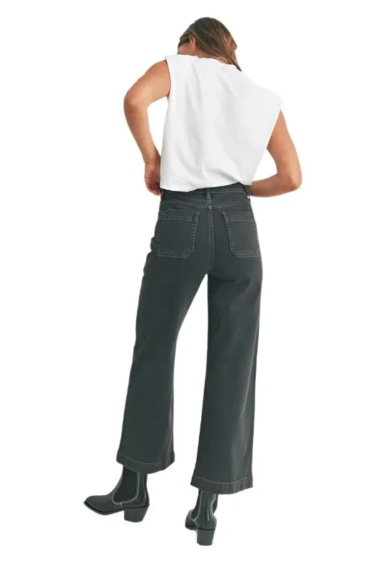 JUST JEANS USA DENIM UTILITY PANTS High Rise Wide Leg