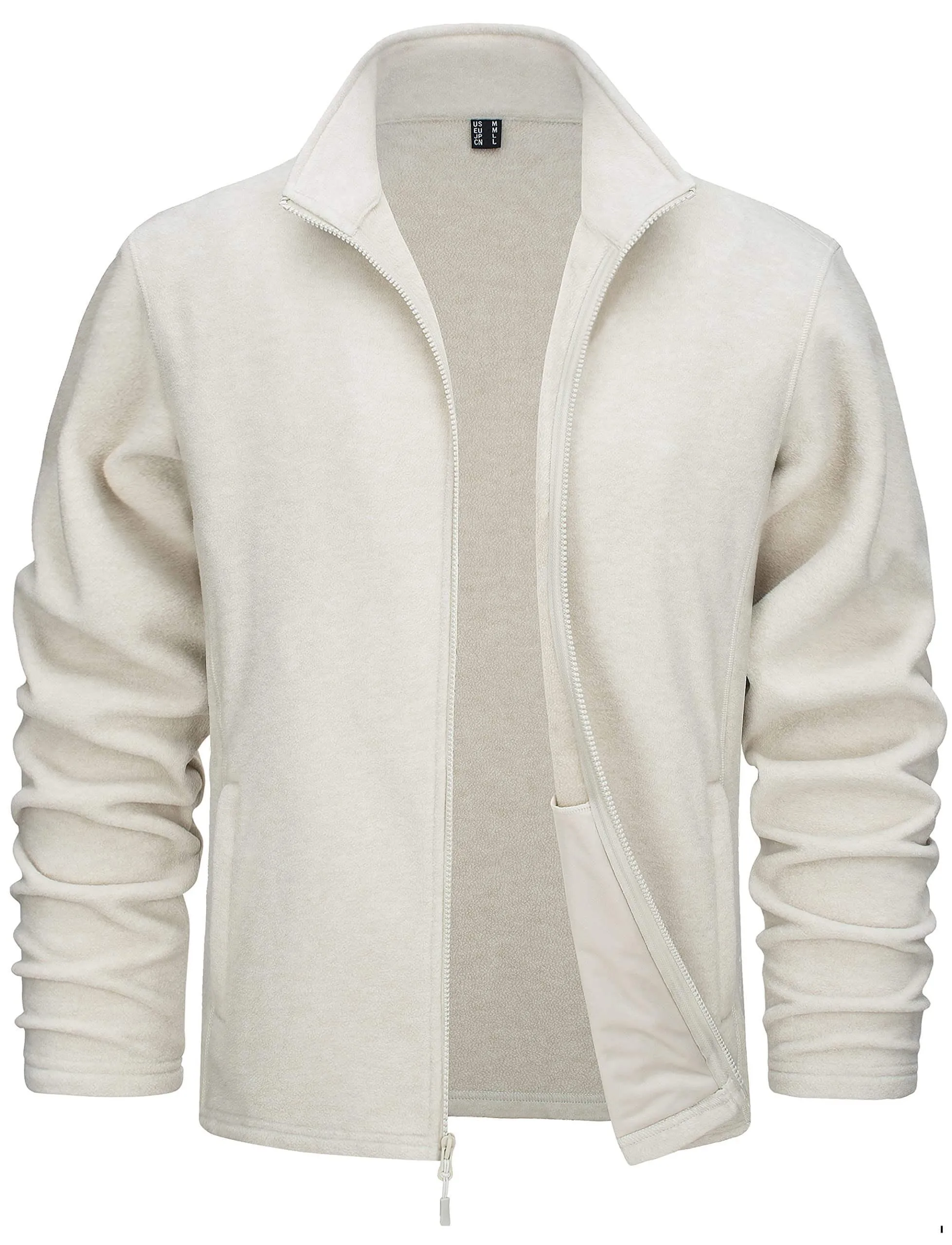 Lightweight Full Zip Fleece Jackets For Men - In 16 Colors!