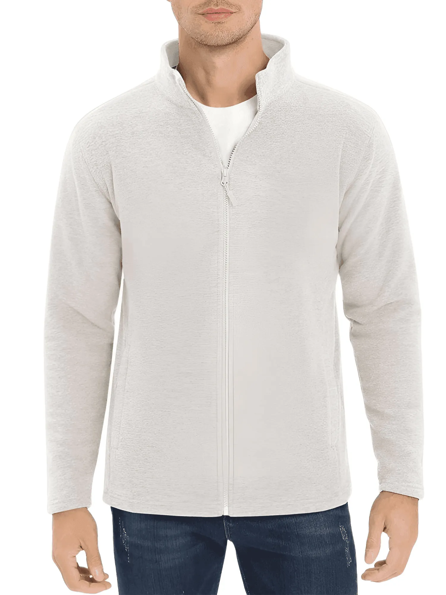 Lightweight Full Zip Fleece Jackets For Men - In 16 Colors!