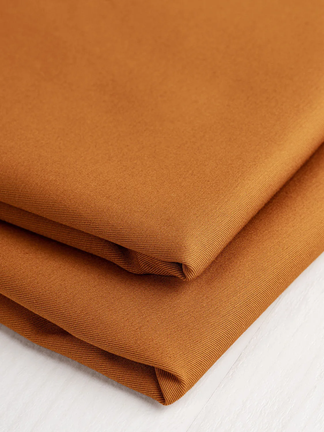 Lightweight Organic Cotton Stretch 6 oz Twill - Copper - Swatch