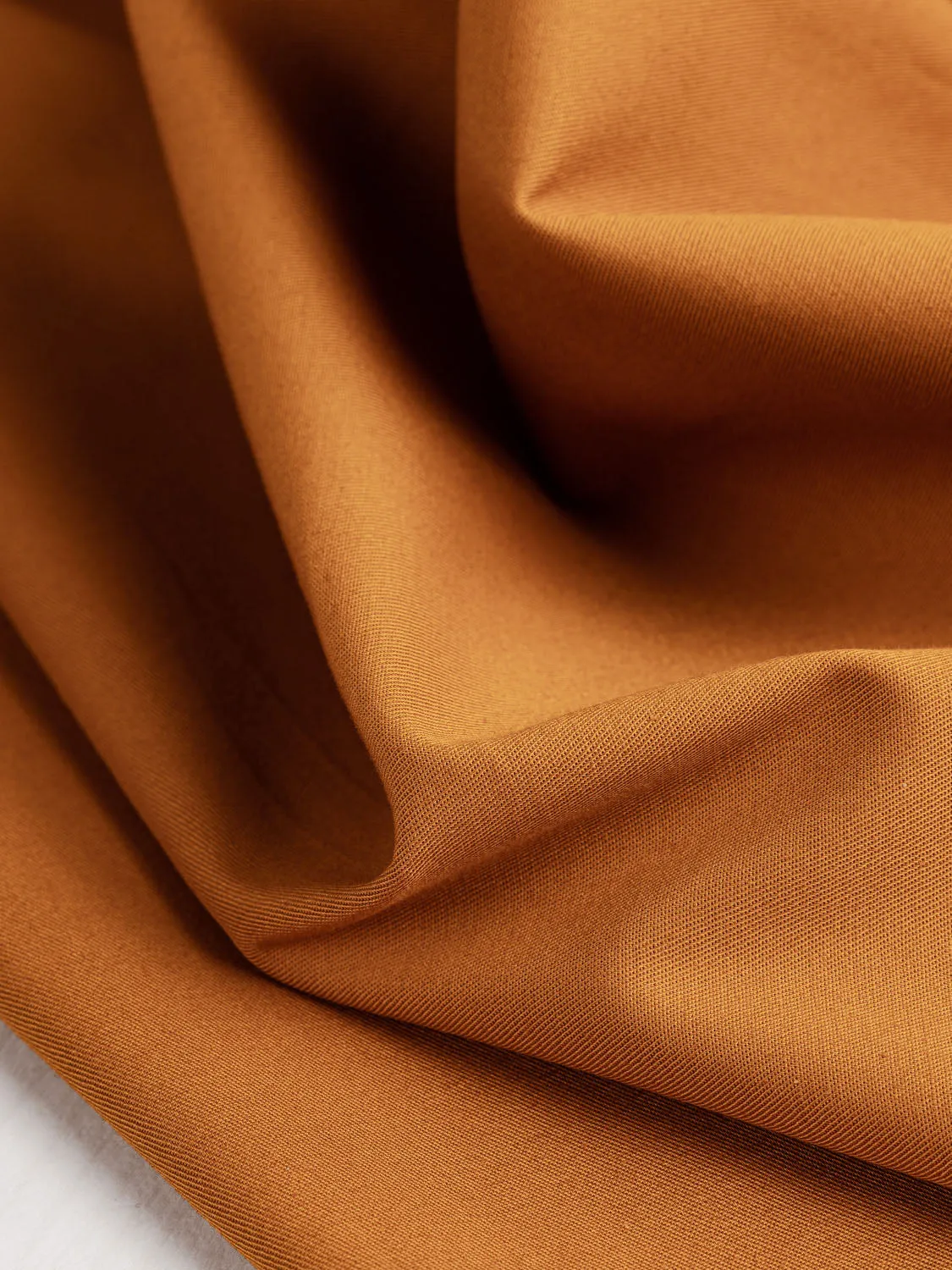 Lightweight Organic Cotton Stretch 6 oz Twill - Copper - Swatch