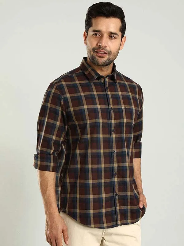 Men Checked Full Sleeve Cotton Shirt