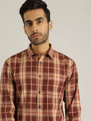 Men Checked Full Sleeve Cotton Shirt