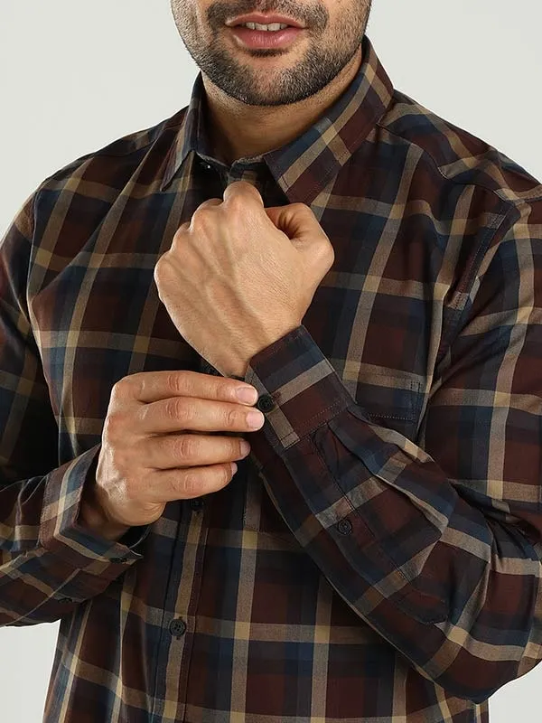 Men Checked Full Sleeve Cotton Shirt