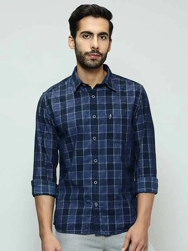 Men Checked Full Sleeve Cotton Shirt