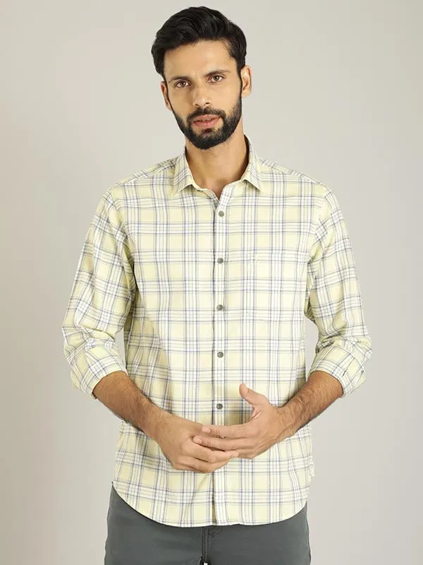 Men Checked Full Sleeve Cotton Shirt