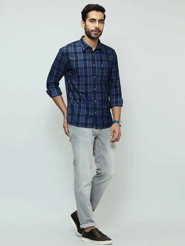 Men Checked Full Sleeve Cotton Shirt