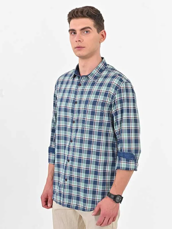 Men Checked Full Sleeve Cotton Shirt