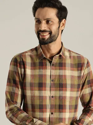 Men Checked Full Sleeve Cotton Shirt