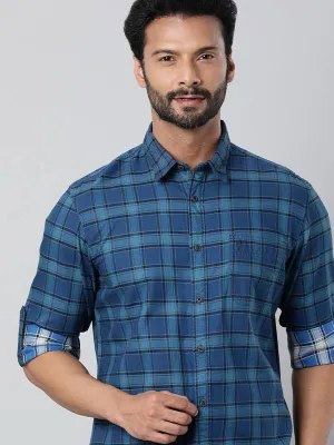 Men Checked Full Sleeve Cotton Shirt