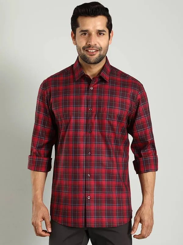 Men Checked Full Sleeve Cotton Shirt