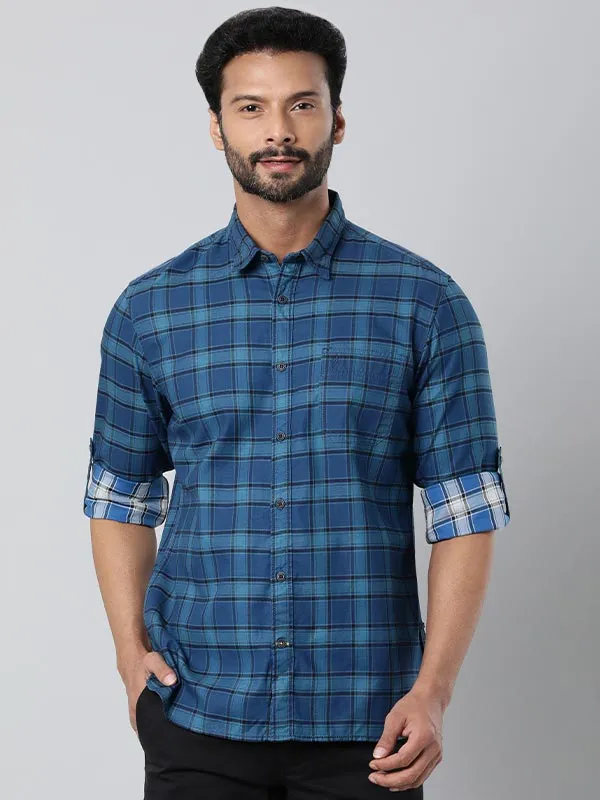 Men Checked Full Sleeve Cotton Shirt