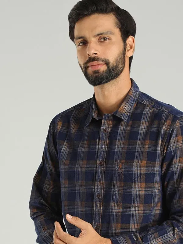 Men Checked Full Sleeve Cotton Shirt