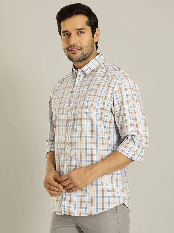 Men Checked Full Sleeve Cotton Shirt