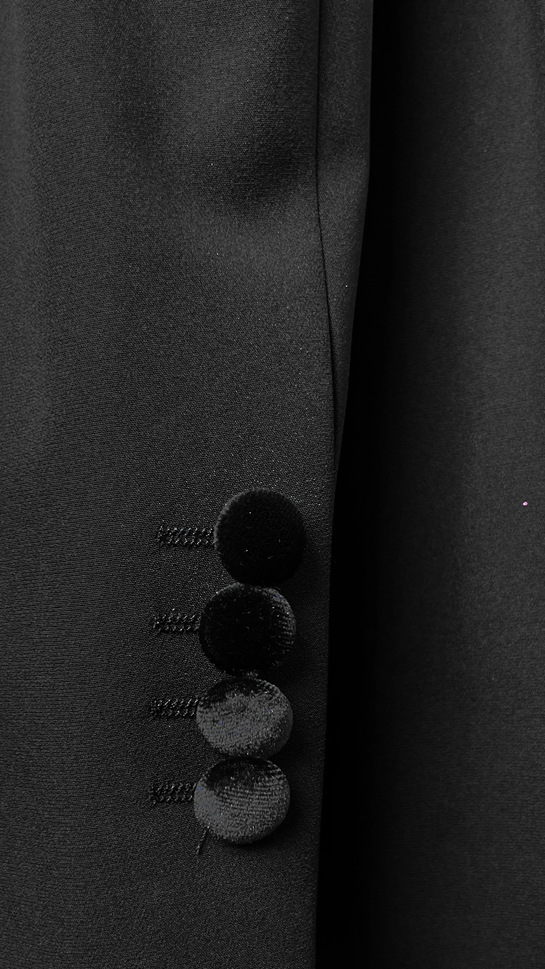 Men's Luxurious Velvet Tuxedo with Crystal Embellishments by Vercini