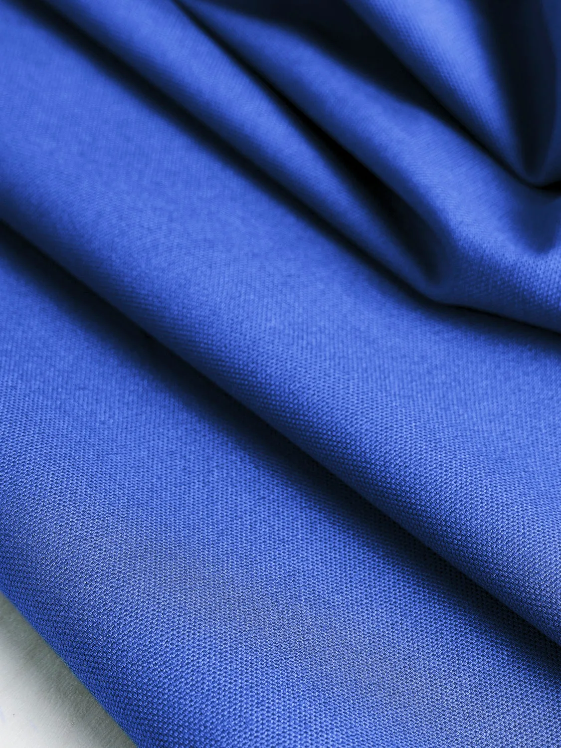 Midweight Organic Cotton Canvas - Royal Blue - Swatch