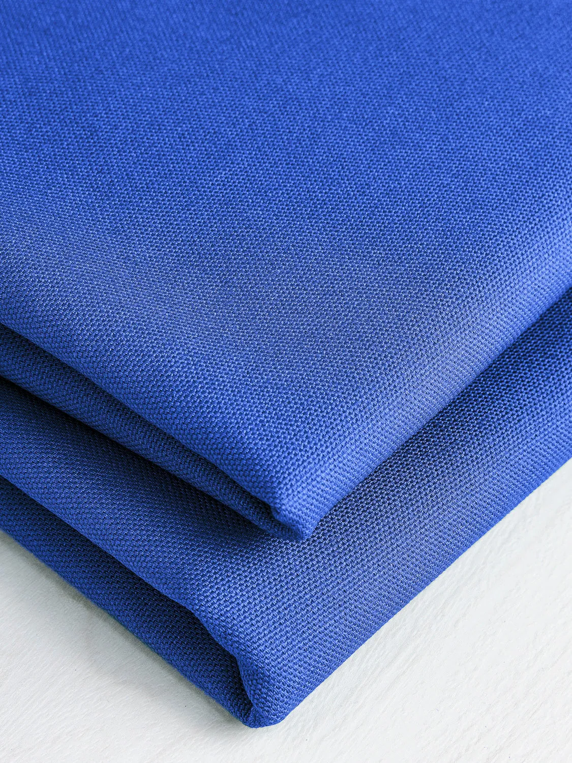 Midweight Organic Cotton Canvas - Royal Blue - Swatch