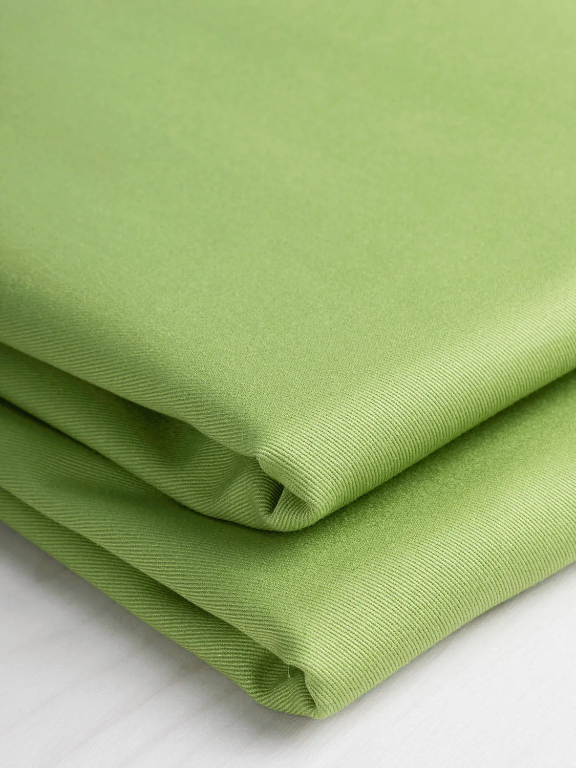 Midweight Organic Cotton Twill - Grass