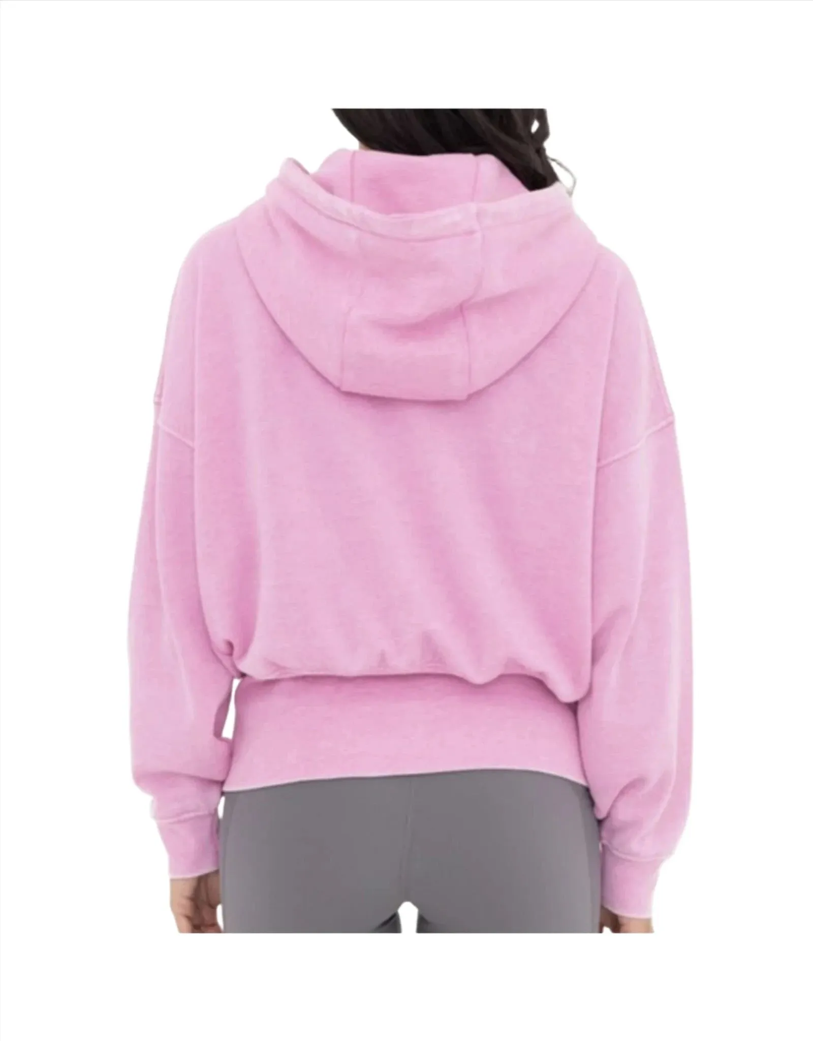 Mono B Fleece Hoodie Jacket KJ11571 Fuschia