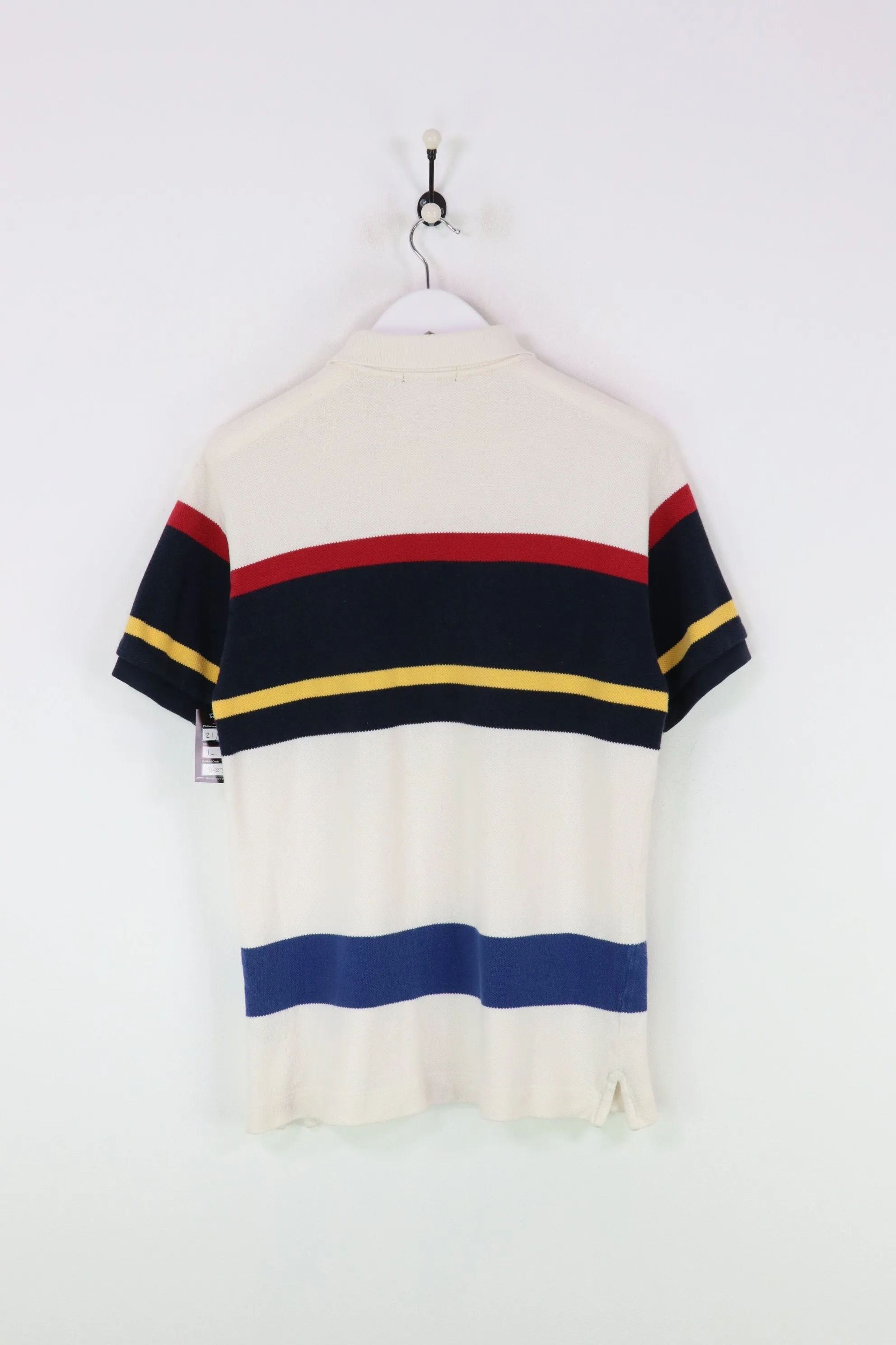 Nautica Polo Shirt White/Navy Large