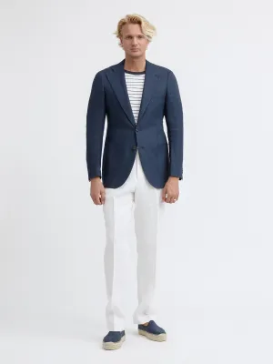 Navy Blue Linen Jacket (SB)