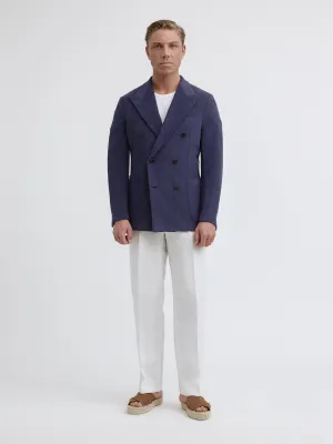 Navy Terry Towelling Jacket