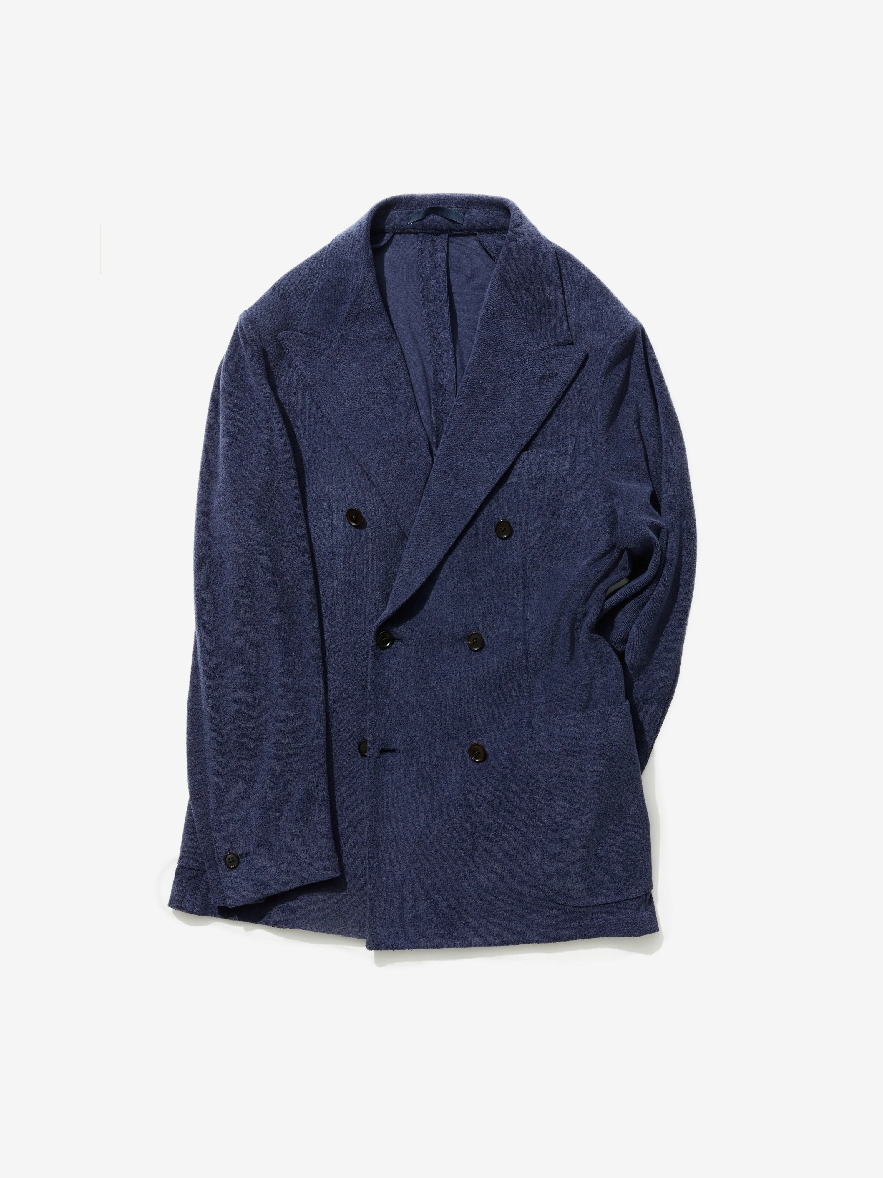 Navy Terry Towelling Jacket