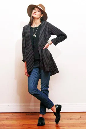 open front linen cardigan