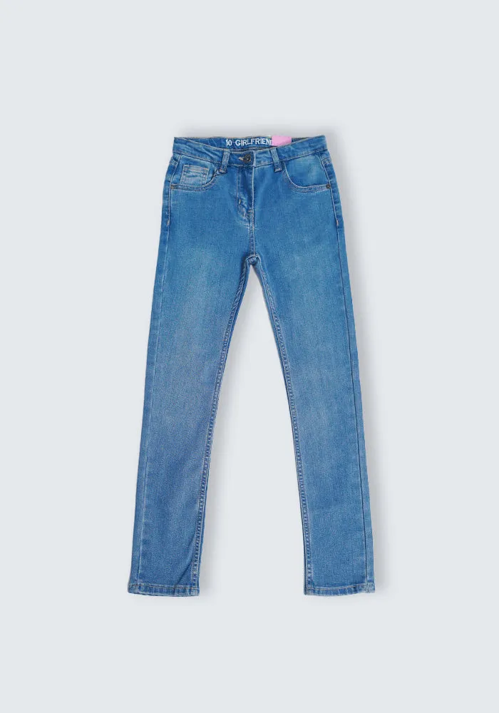 Our Girls' Blue Denim Pant