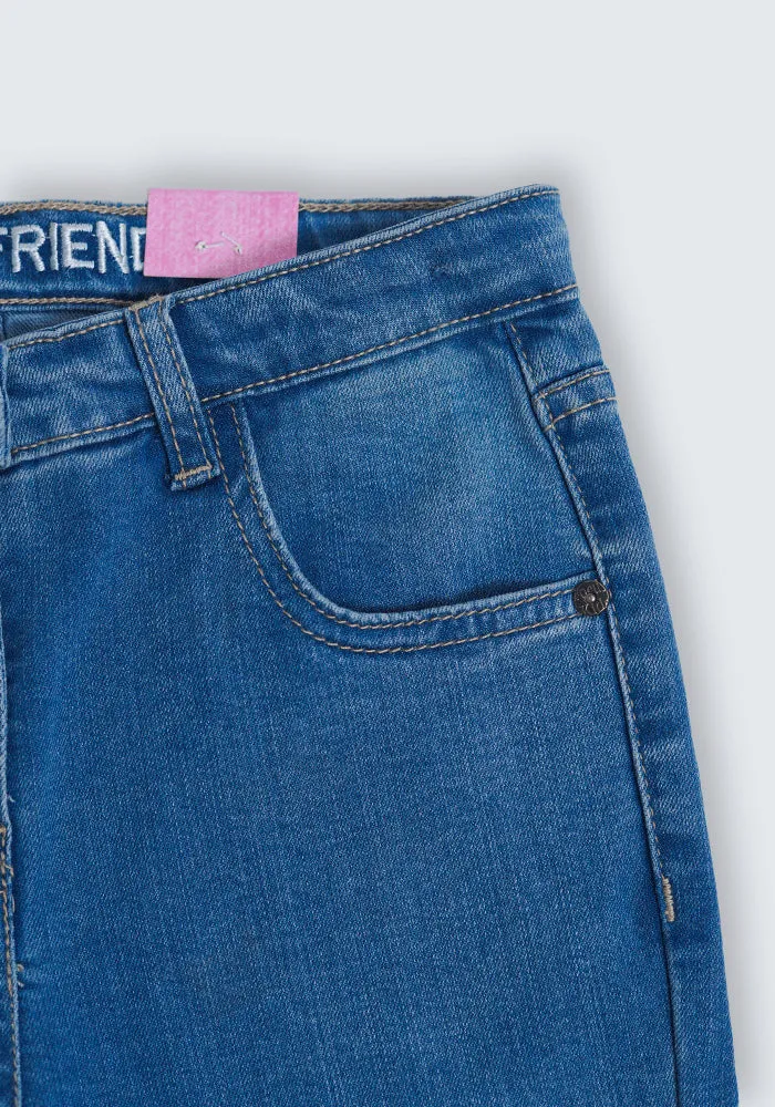 Our Girls' Blue Denim Pant