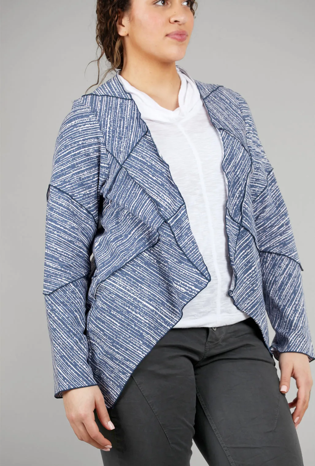 Patch Jacket, Century Blue Bark