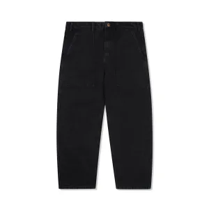 Patch Pocket Denim Jeans, Washed Black