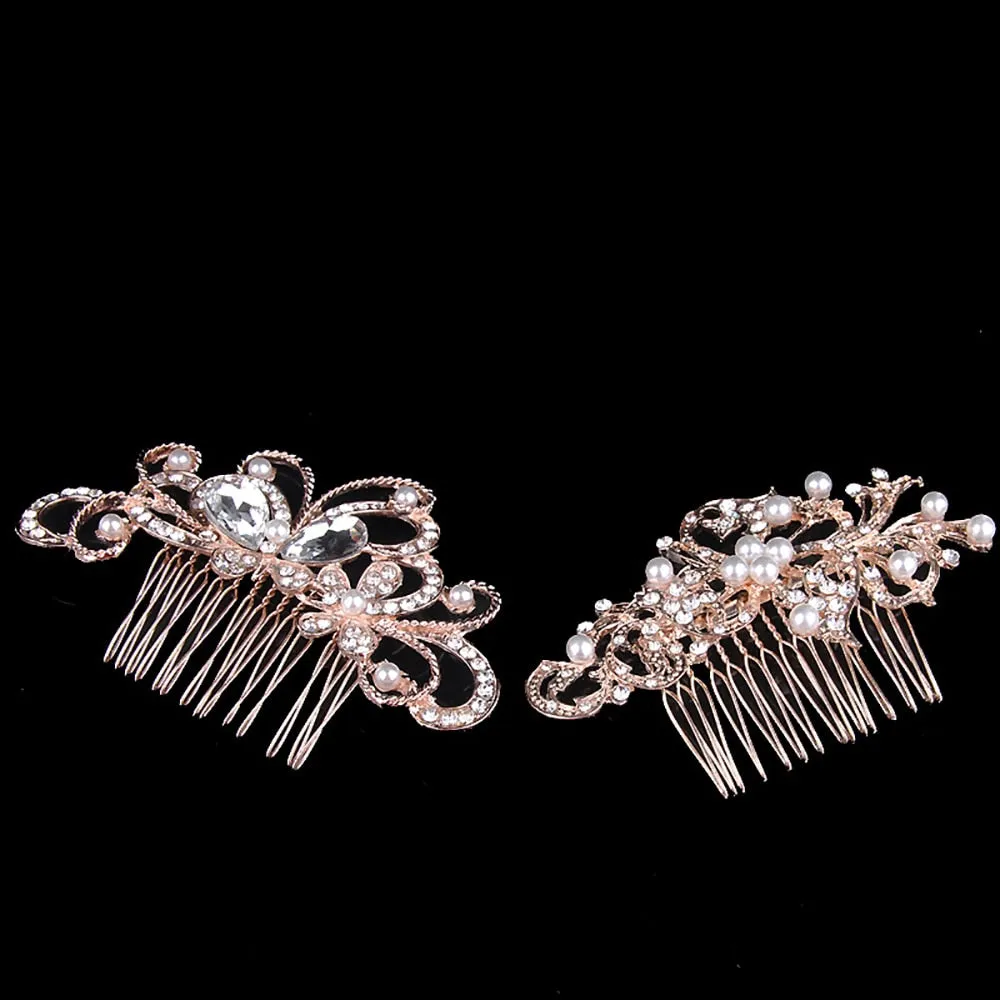 Pearl Hair Combs Prom Bridal Wedding  Elegant Hair Accessories