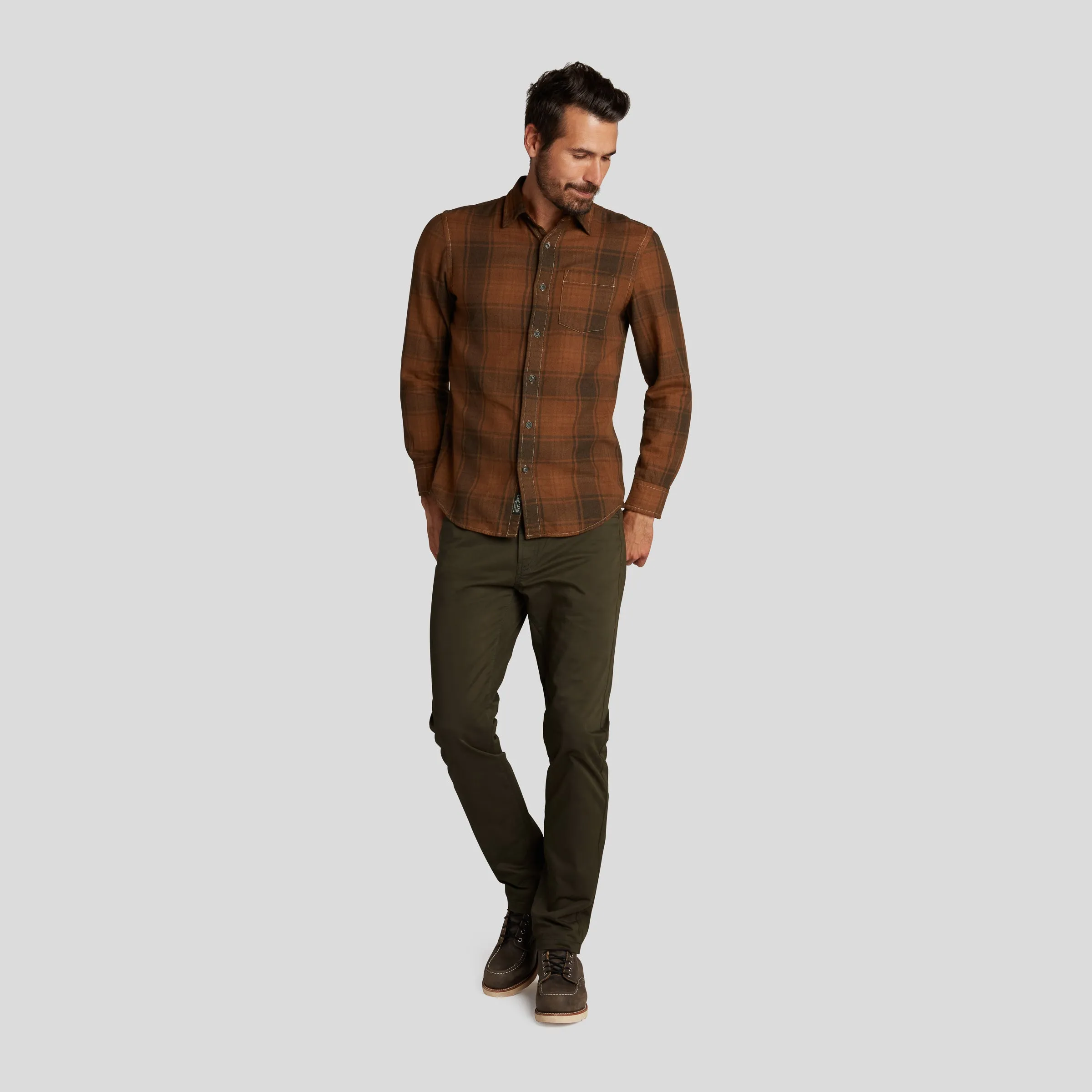 Pembroke Jaspe Flannel - Rubber Plaid