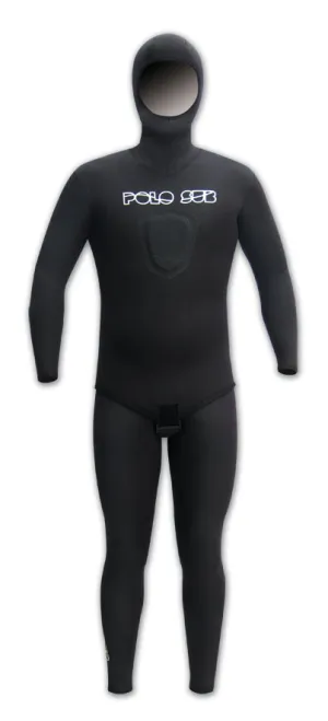 PoloSub Lined Open Cell Black Mens Wetsuit - 3.5mm