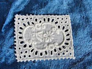 RESERVED LOVELY Antique Small Lace Applique, DOLL Size Lace Applique, Doll Clothing, Baby Clothing Applique, Lace Trims