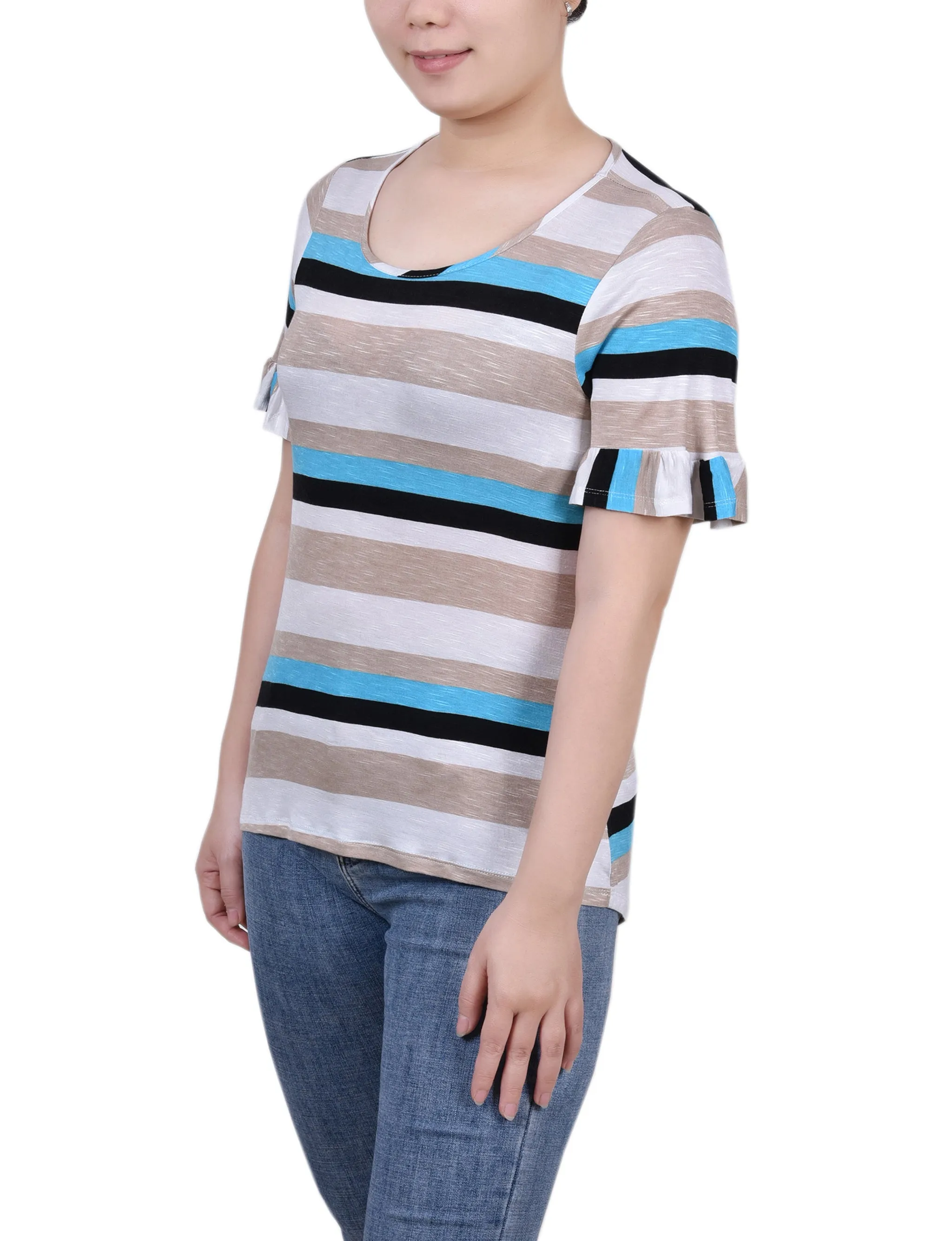 Short Bell Sleeve Top