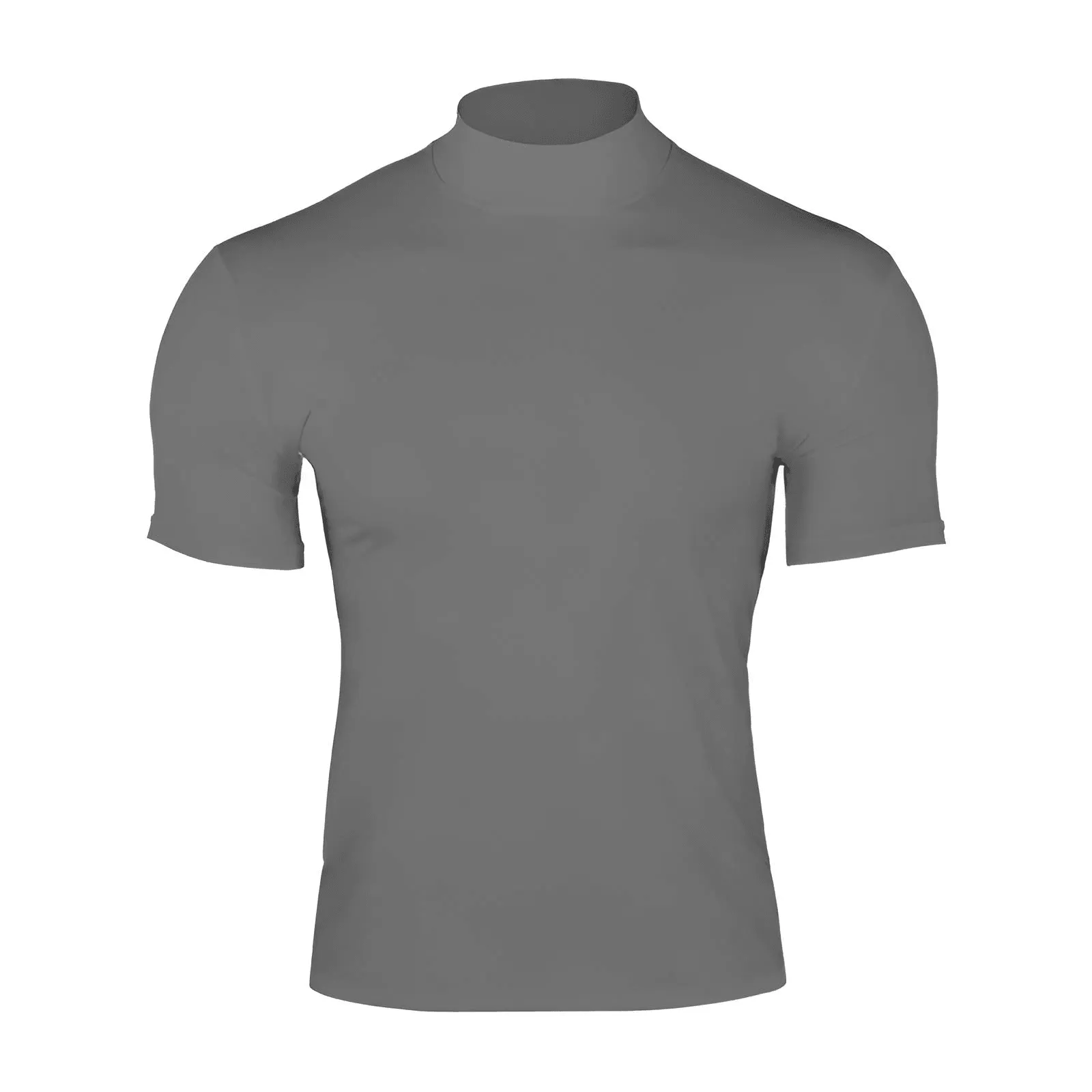 Short Sleeve Turtleneck Men's Tight T-Shirt