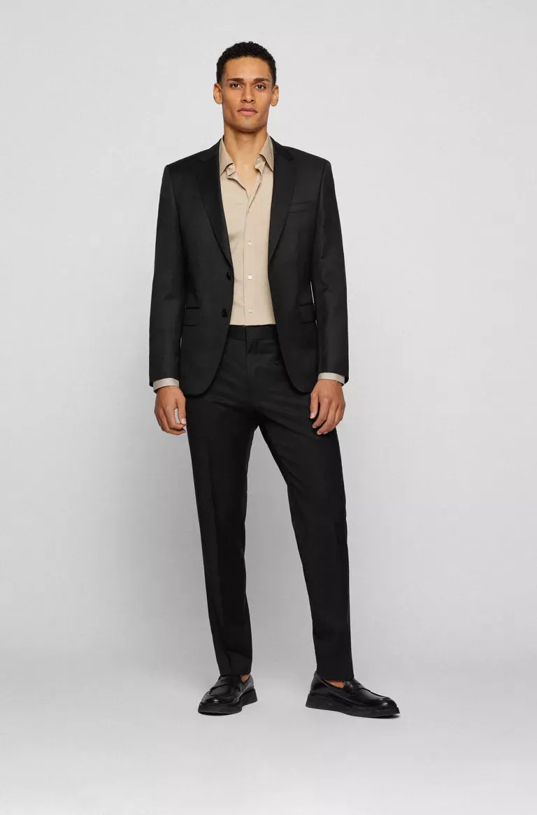 SINGLE-BREASTED 2 Piece SUIT IN VIRGIN-WOOL SERGE H-Huge/Genius