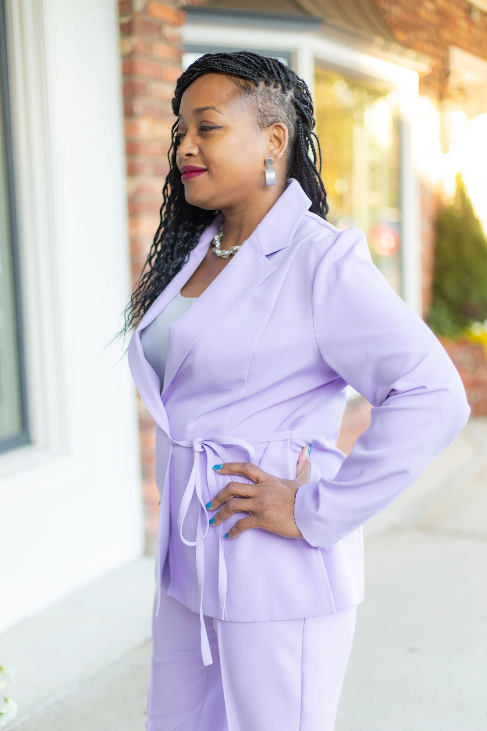 Tie Jacket | Lavender