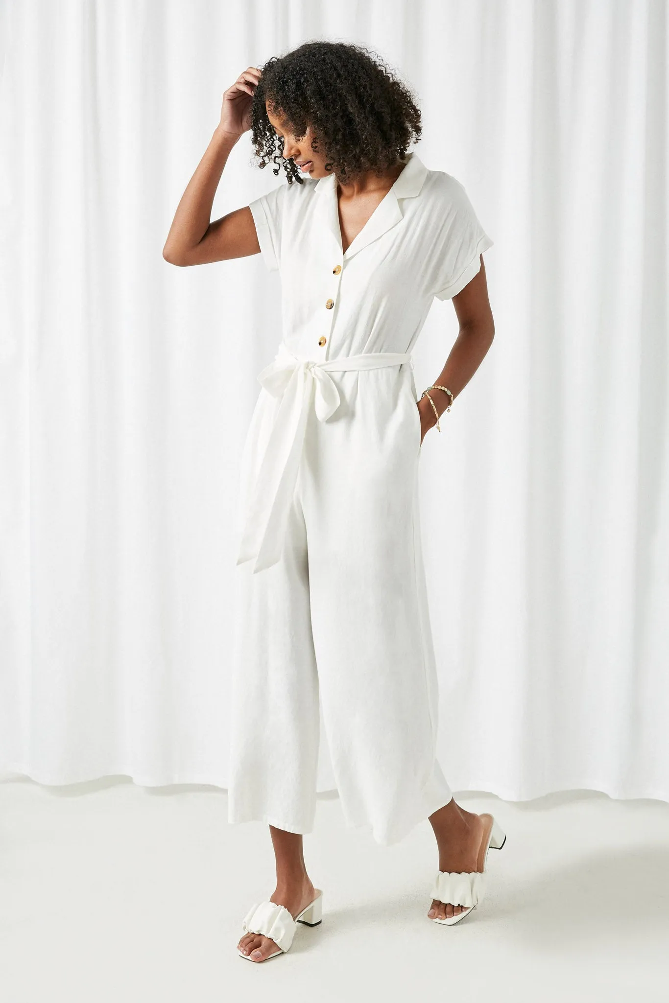 Tie Waist Jumpsuit